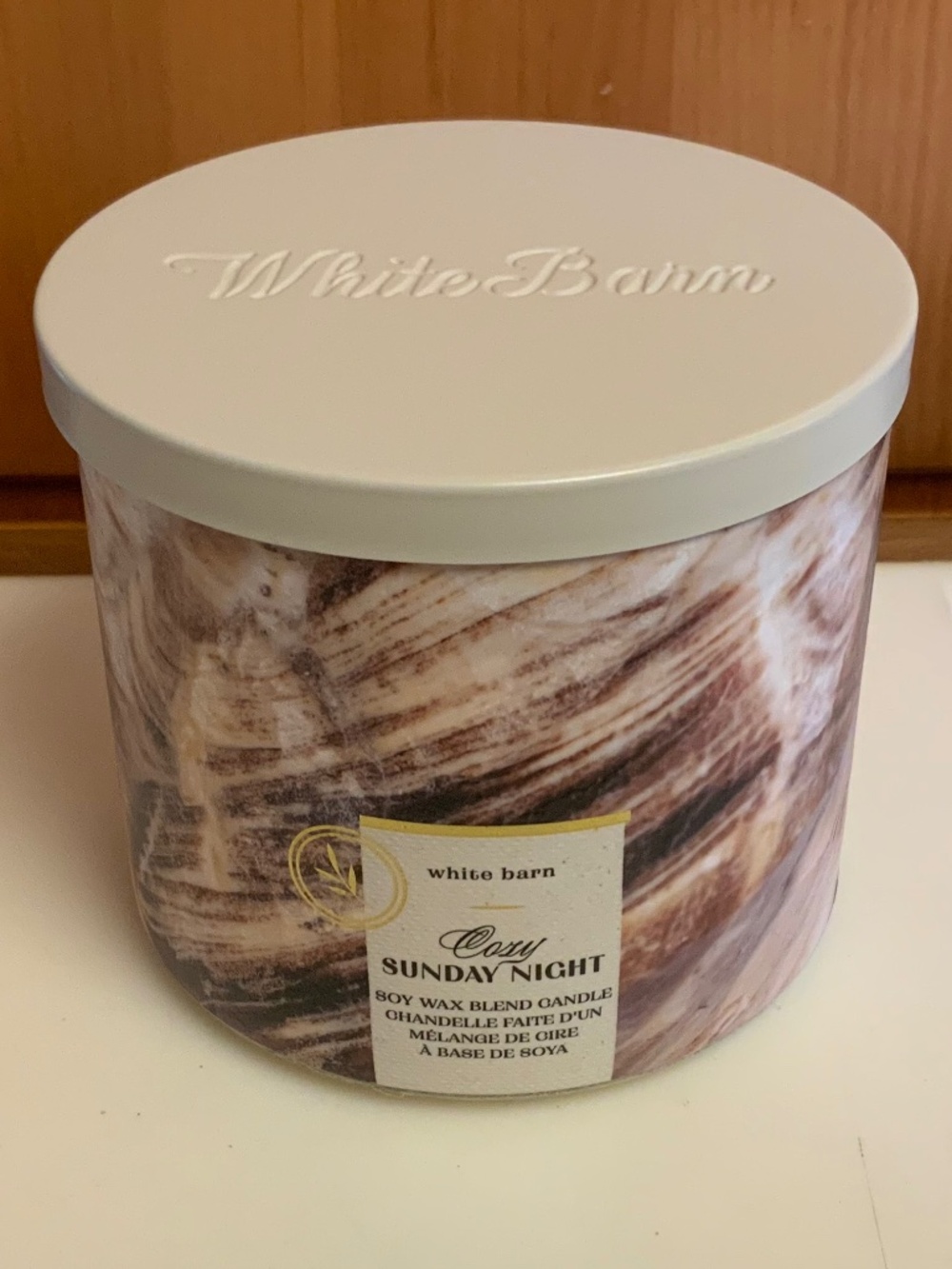 Bath & Body Works/White Barn “Cozy Sunday Night” 3-Wick Scented Candle- New